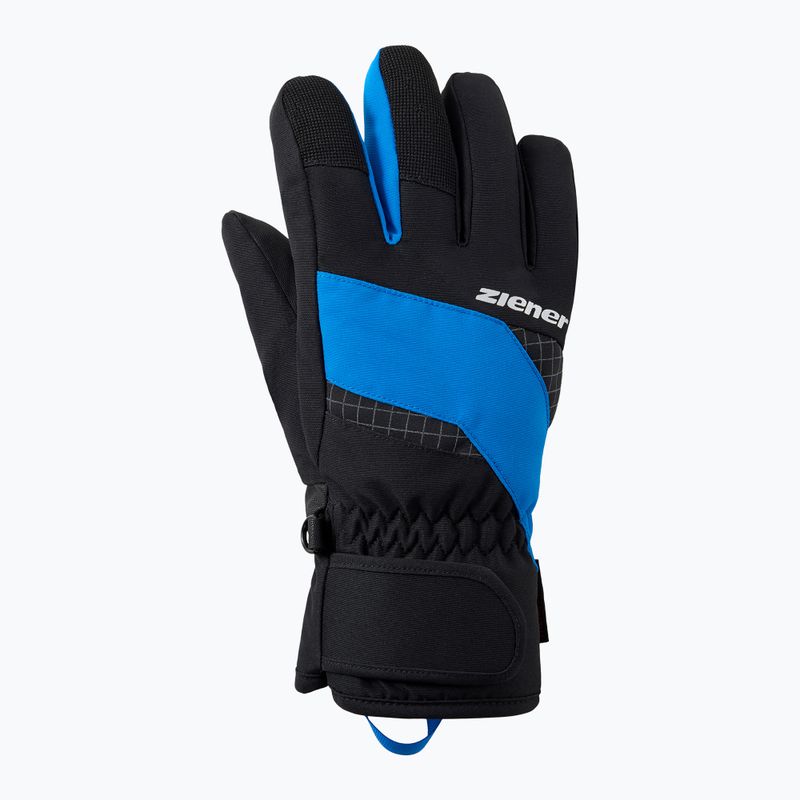 Gyerek síkesztyűk ZIENER Luuki-Z Aquashield black/persian blue 2