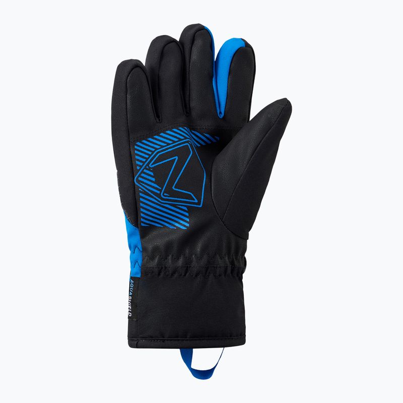 Gyerek síkesztyűk ZIENER Luuki-Z Aquashield black/persian blue 3