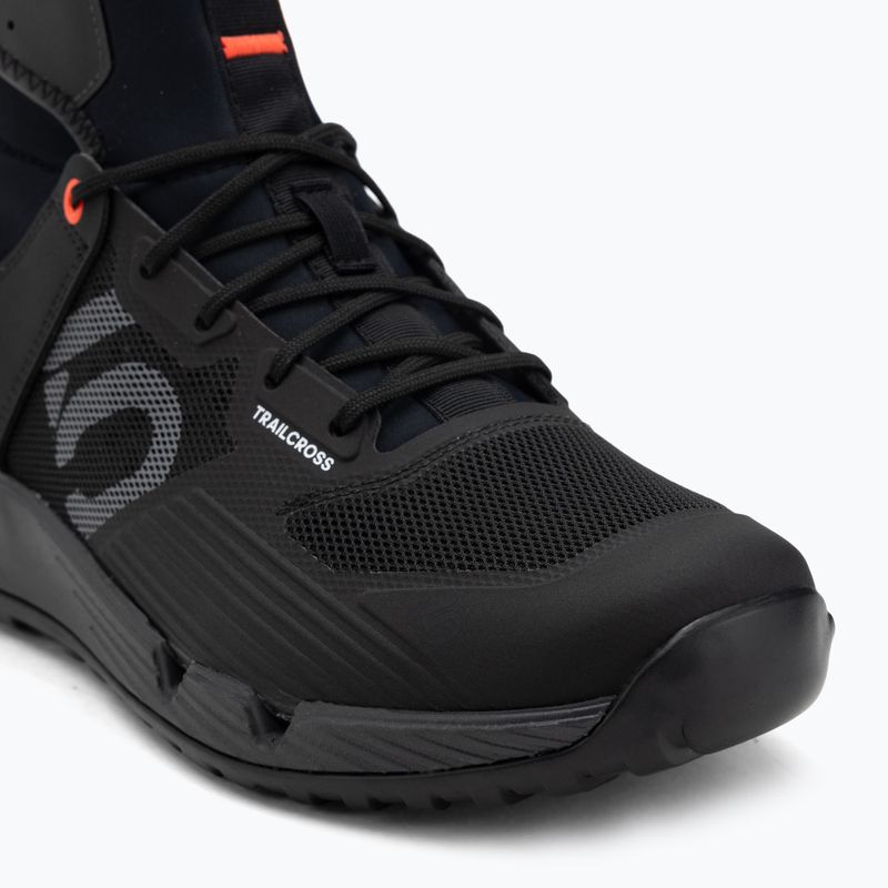 Férfi platform kerékpáros cipő adidas FIVE TEN Trailcross GTX core black/grey three/solar red 7