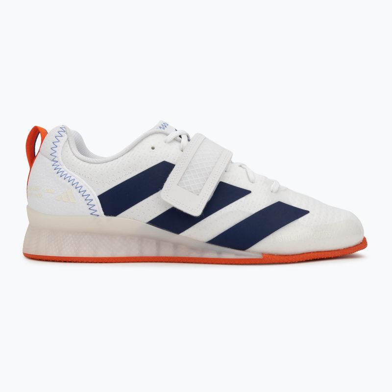 Súlyemelő cipők adidas Adipower Weightlifting III Footwear white/dark blue/royal blue 2