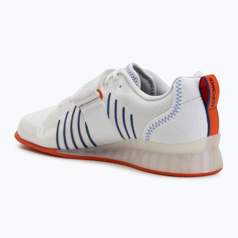 Súlyemelő cipők adidas Adipower Weightlifting III Footwear white/dark blue/royal blue 3