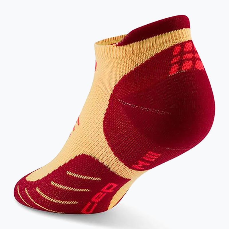 CEP Női kompressziós zokni Run No Show 5.0 marigold/burgundy 3