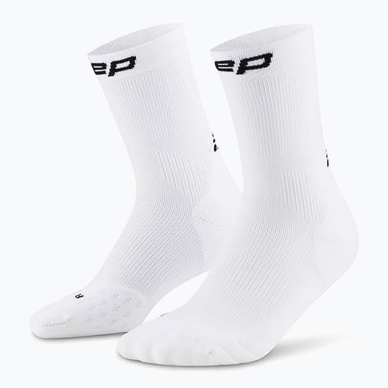 CEP női kompressziós zokni Run Mid Cut 5.0 fehér