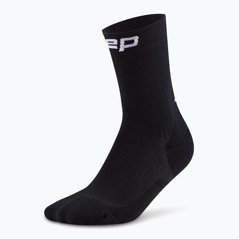 CEP Női kompressziós zokni Run Mid Cut 5.0 fekete 2