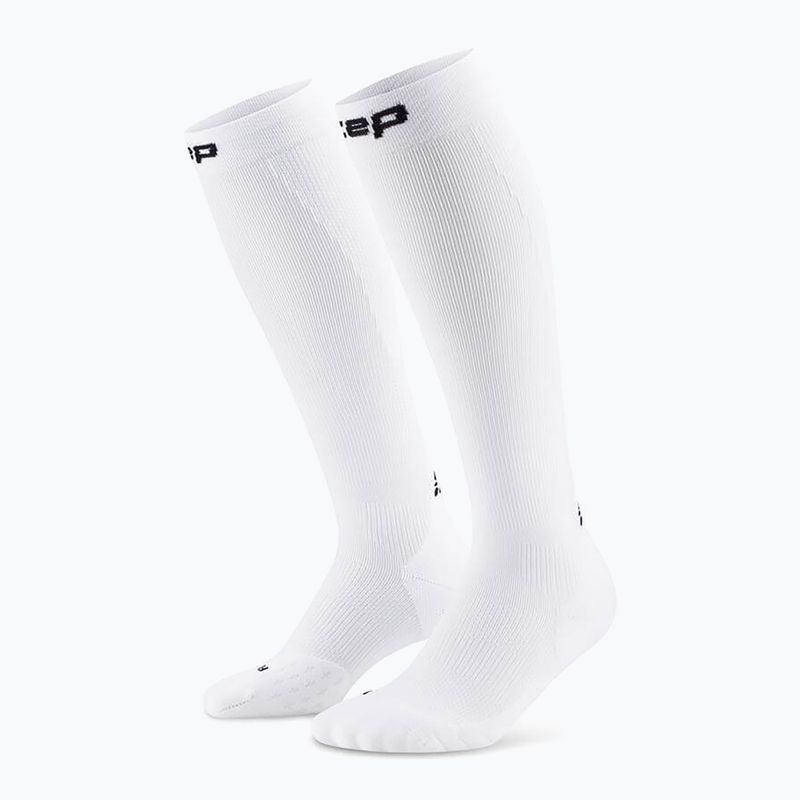 CEP Férfi kompressziós zokni Run Tall 5.0 fehér