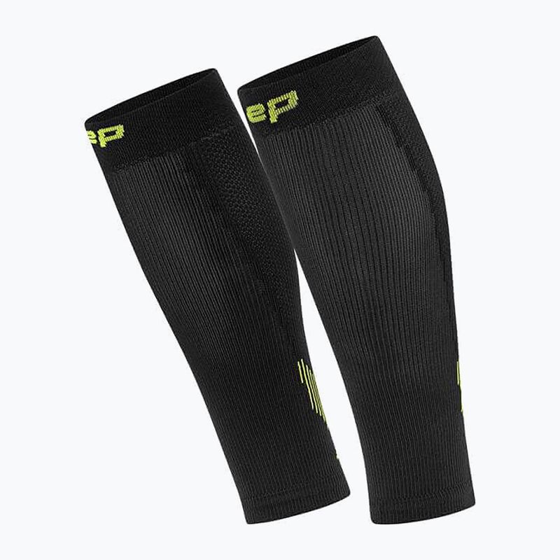 CEP női vádli kompressziós szalagok Calf 5.0 fekete/lime