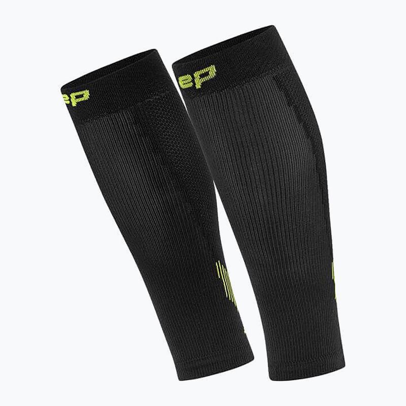 CEP Calf 5.0 férfi kompressziós szalagok fekete/lime
