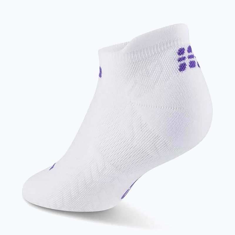 Férfi kompressziós zokni CEP Ultralight No Show 4.0 white 3
