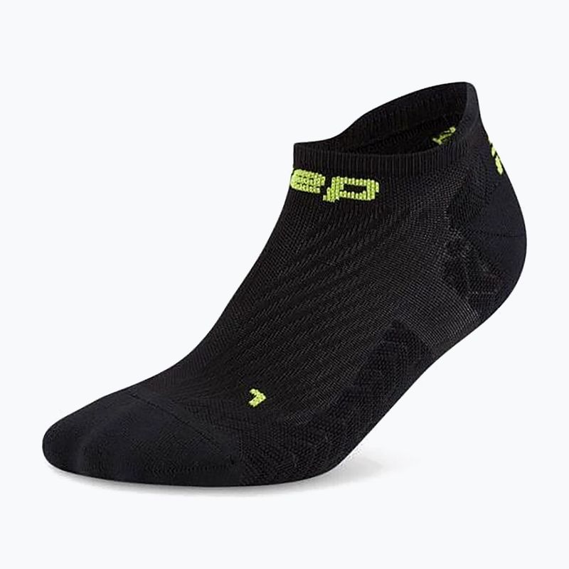 Férfi kompressziós zokni CEP Ultralight No Show 4.0 black 2