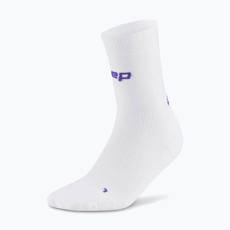 Férfi kompressziós zokni CEP Ultralight Mid Cut 4.0 white 2