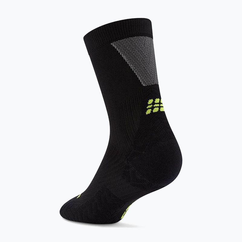 Férfi kompressziós zokni CEP Ultralight Mid Cut 4.0 black/grey 3