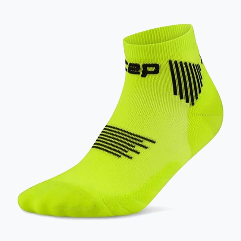 Női kompressziós zokni CEP Run Low Cut 5.0 lime/black 2
