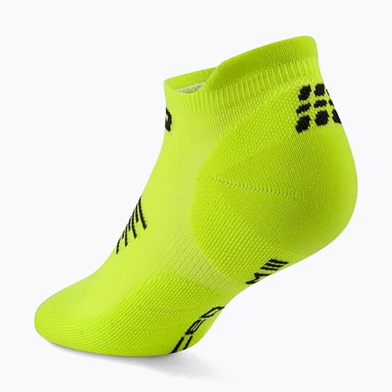Férfi kompressziós zokni Cep Run No Show 5.0 lime/black 3