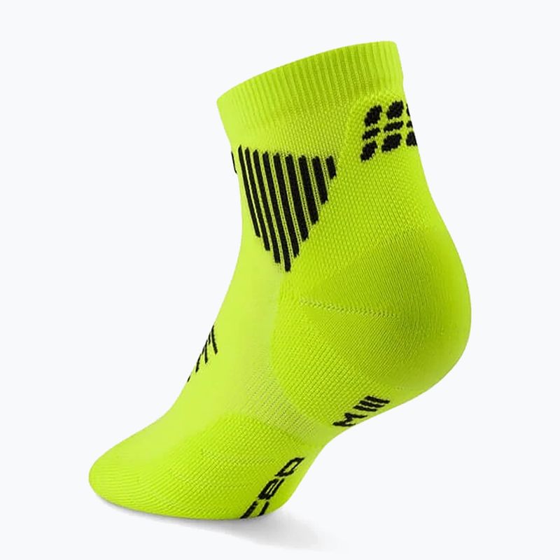 Férfi kompressziós zokni CEP Run Low Cut 5.0 lime/black 3