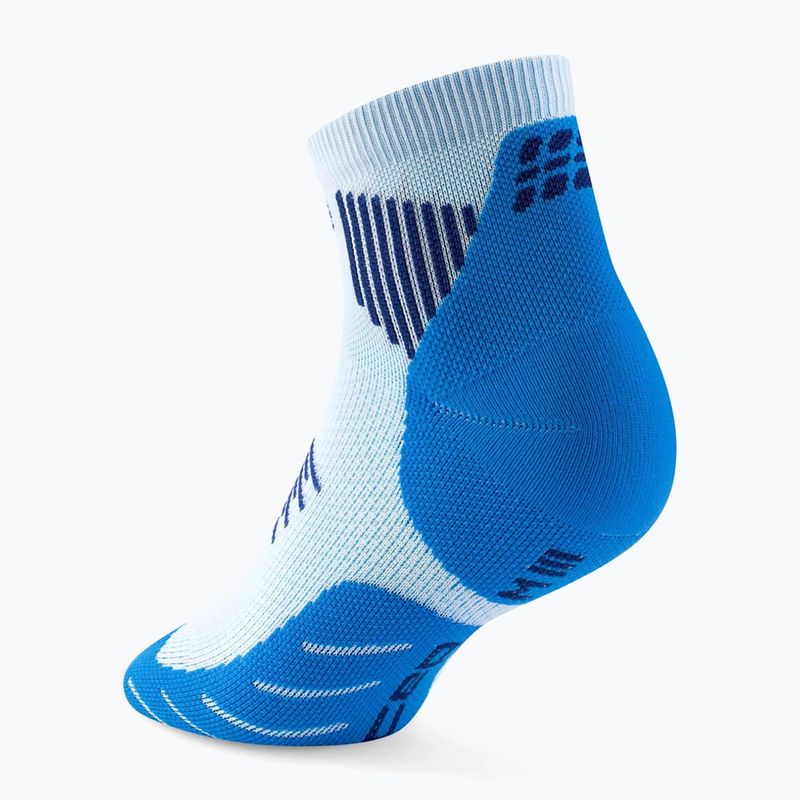 Férfi kompressziós zokni CEP Run Low Cut 5.0 blue/ice 3