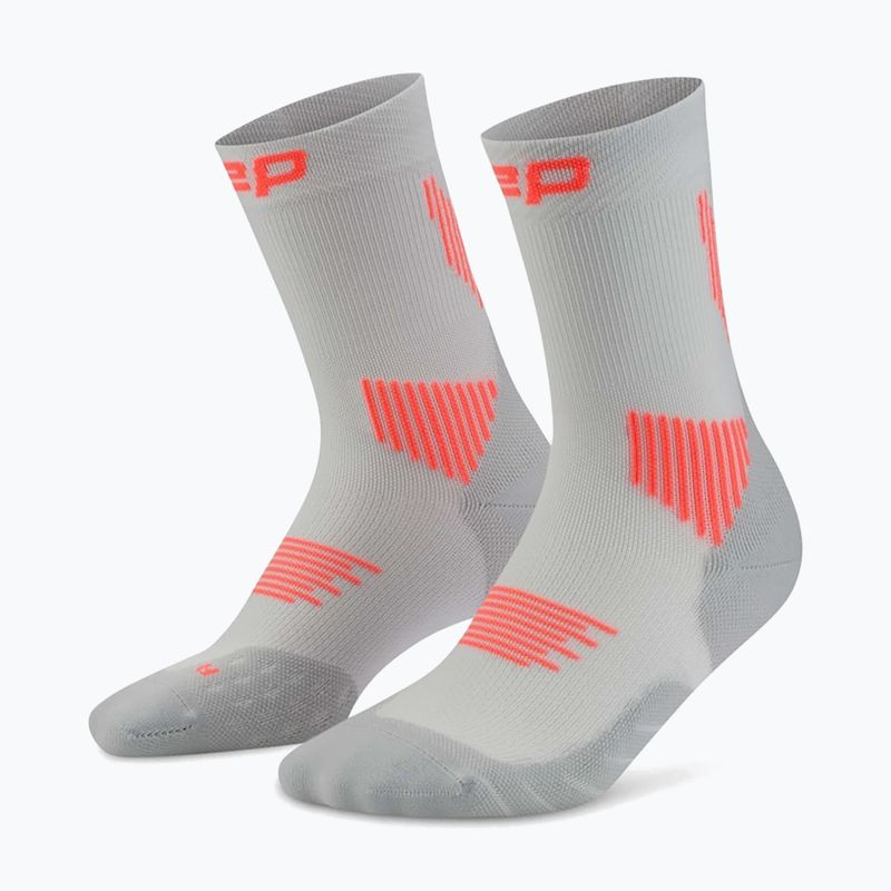 Férfi kompressziós zokni CEP Run Mid Cut 5.0 grey