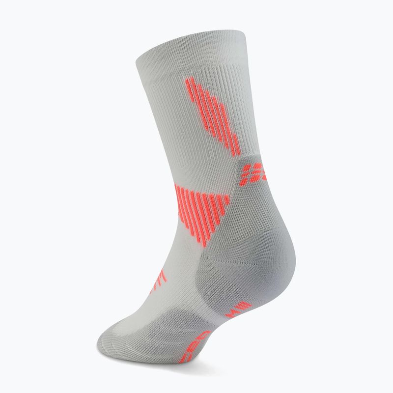 Férfi kompressziós zokni CEP Run Mid Cut 5.0 grey 3