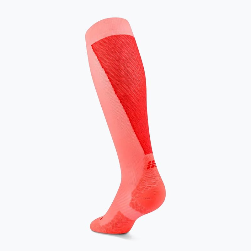 Női zokni CEP Ultralight Tall 4.0 neon coral/red 3