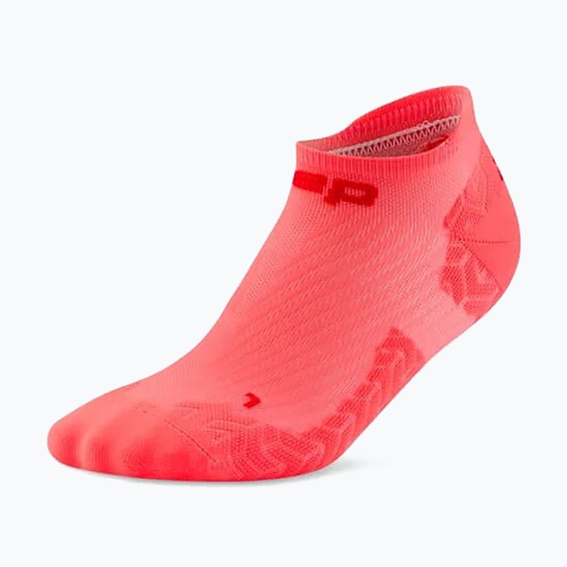 Női zokni CEP Ultralight No Show 4.0 neon coral/red 2