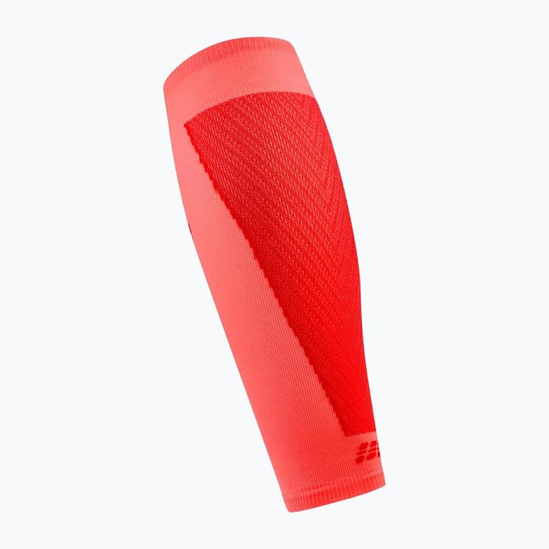 Férfi kompressziós lábszárszorítók CEP Ultralight Calf 4.0 neon coral/red 3