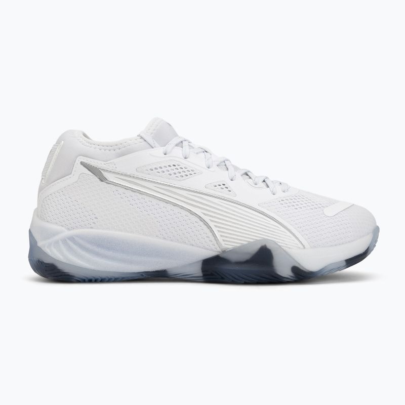 Kézilabda cipő PUMA Eliminate NITRO SQD 4 puma white/baltic sea blue/fresh water 2