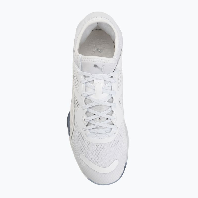 Kézilabda cipő PUMA Eliminate NITRO SQD 4 puma white/baltic sea blue/fresh water 5
