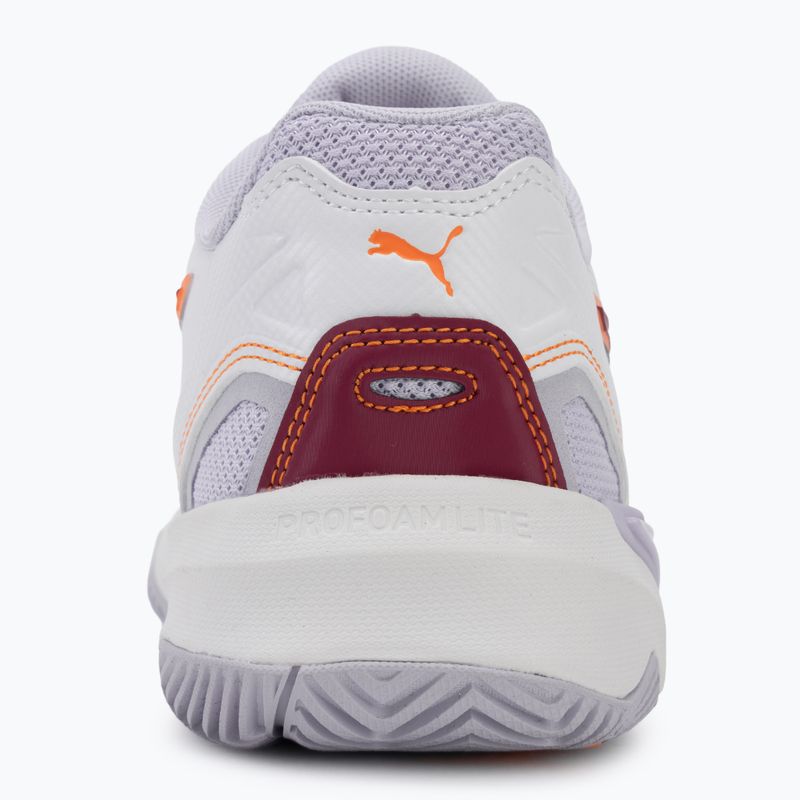 Női kézilabda cipő PUMA Solarstrike 4 puma white/heat fire/lilac crush berry 6