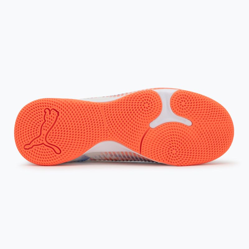 PUMA Future 8 Match It + Mid Jr gyermek futballcipő puma fehér/puma fekete/izzó piros 4