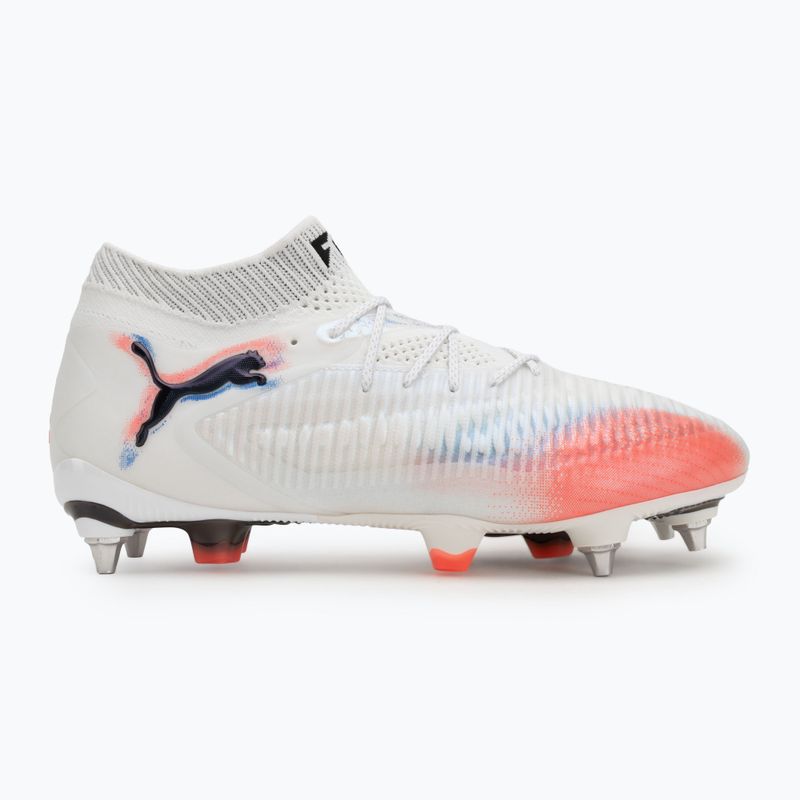 PUMA Future 8 Ultimate MxSG férfi futballcipő puma fehér/puma fekete/izzó vörös 2