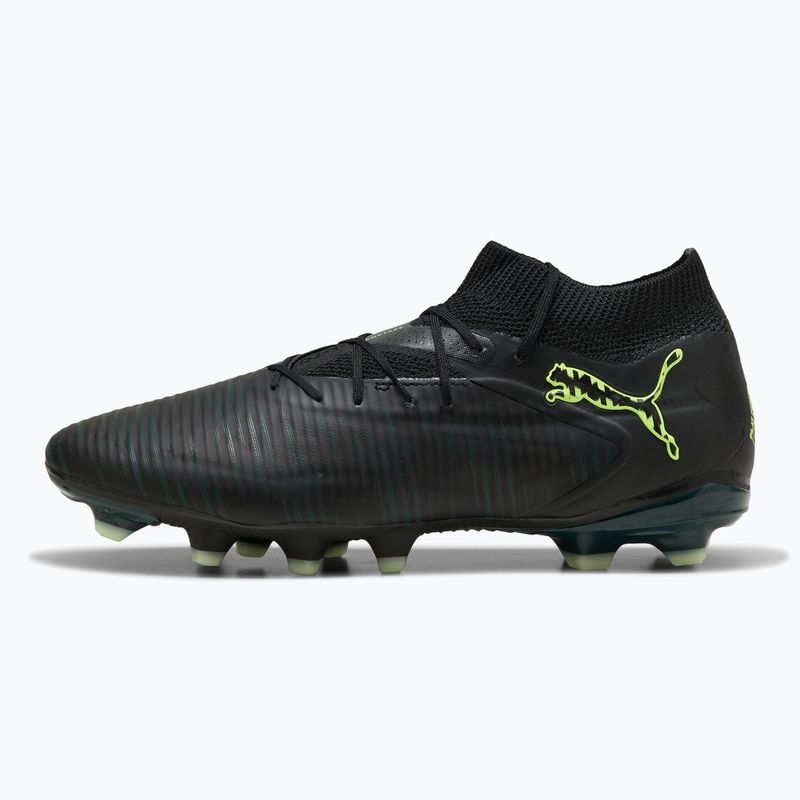Férfi futballcipő PUMA Future 8 Pro FG/AG puma fekete/fizzy light/zöld terepjáró
