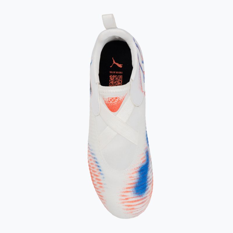 PUMA Future 8 Match LL FG/AG Jr gyermek futballcipő puma fehér/puma fekete/izzó piros 5