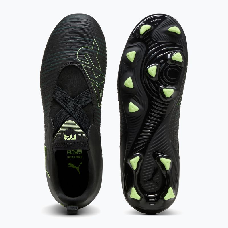 PUMA Future 8 Match LL FG/AG Jr gyermek futballcipő puma fekete/fizzy light/zöld terep 10