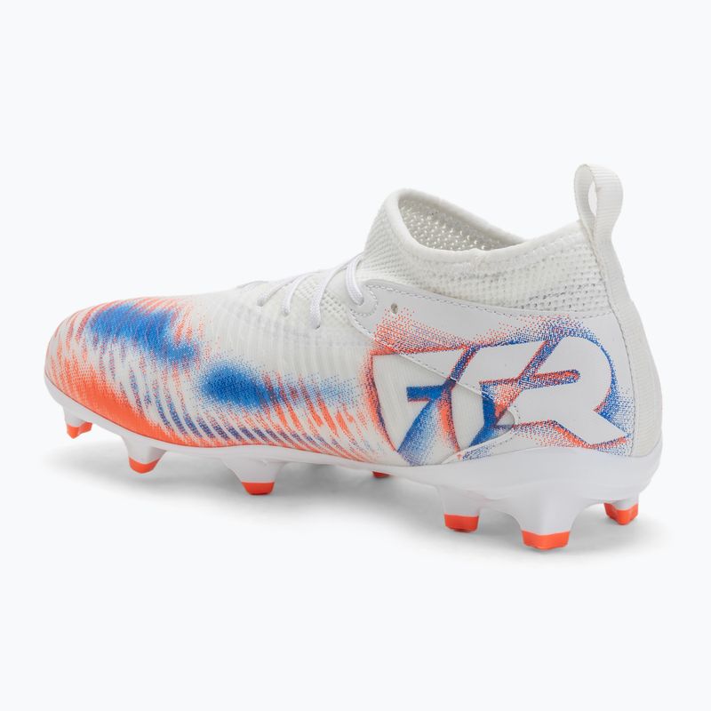 PUMA Future 8 Match FG/AG Jr gyermek futballcipő puma fehér/puma fekete/izzó vörös 3