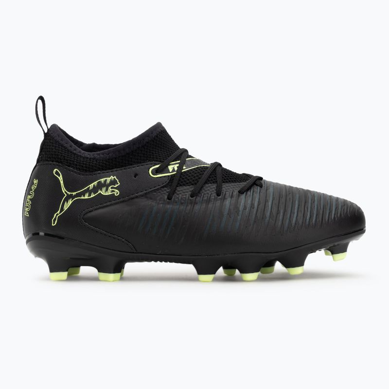 PUMA Future 8 Match FG/AG Jr gyermek futballcipő puma fekete/fizzy light/zöld terep 2