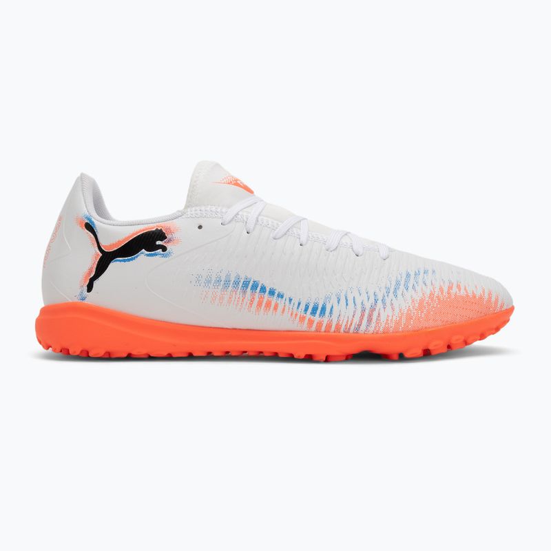 PUMA Future 8 Play TT férfi futballcipő puma fehér/puma fekete/csillogó piros 2