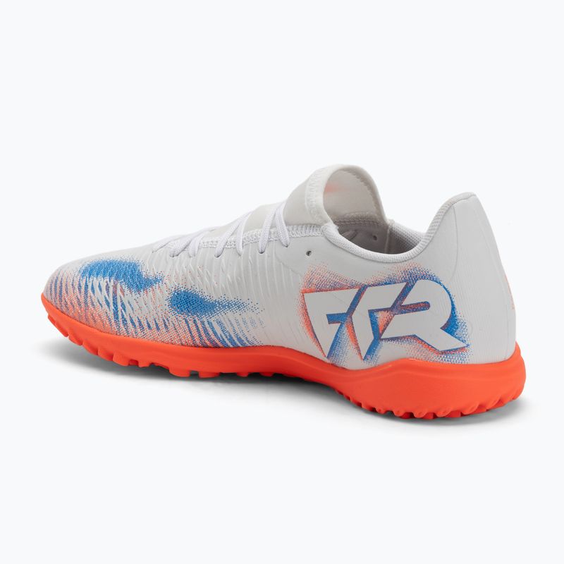 PUMA Future 8 Play TT férfi futballcipő puma fehér/puma fekete/csillogó piros 3
