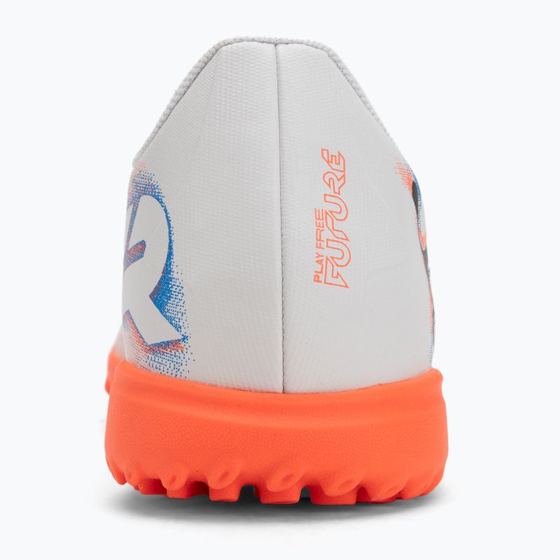 PUMA Future 8 Play TT férfi futballcipő puma fehér/puma fekete/csillogó piros 6