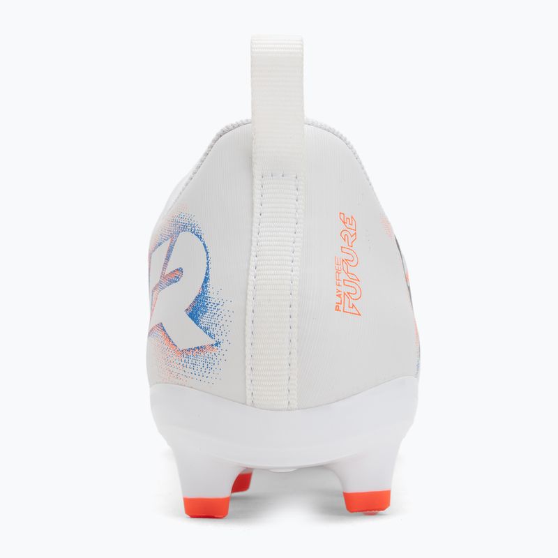 PUMA Future 8 Play FG/AG Jr gyermek futballcipő puma fehér/puma fekete/izzó vörös 6