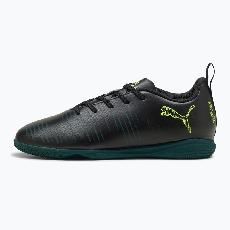 PUMA Future 8 Play It Jr gyermek focicipő puma fekete/fizzy light/zöld terepcipő 8