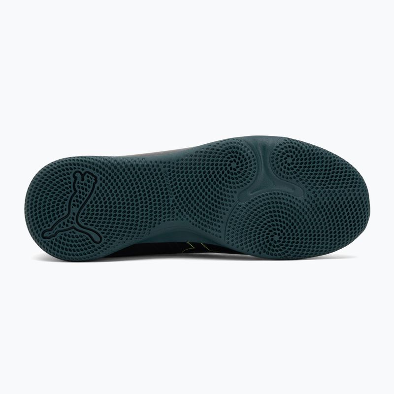 PUMA Future 8 Play It Jr gyermek focicipő puma fekete/fizzy light/zöld terepcipő 4