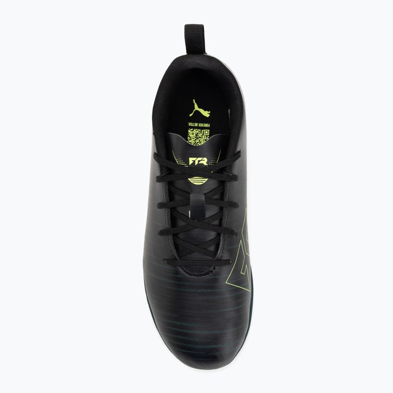 PUMA Future 8 Play It Jr gyermek focicipő puma fekete/fizzy light/zöld terepcipő 5