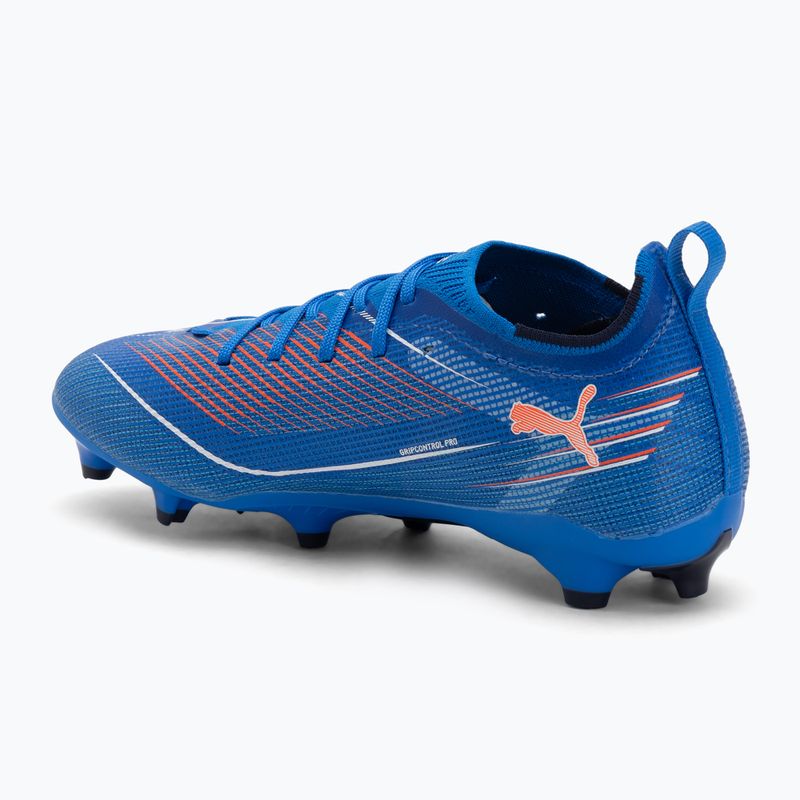 PUMA Ultra 6 Pro FG/AG Jr gyermek futballcipő ultra kék/puma fehér/izzó piros 3