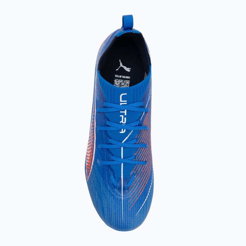 PUMA Ultra 6 Pro FG/AG Jr gyermek futballcipő ultra kék/puma fehér/izzó piros 5