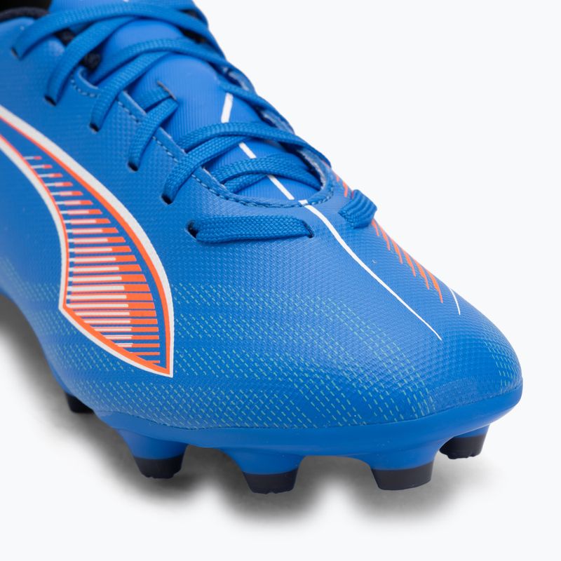 PUMA Ultra 6 Play FG/AG Jr gyermek futballcipő ultra kék/puma fehér/izzó piros 7