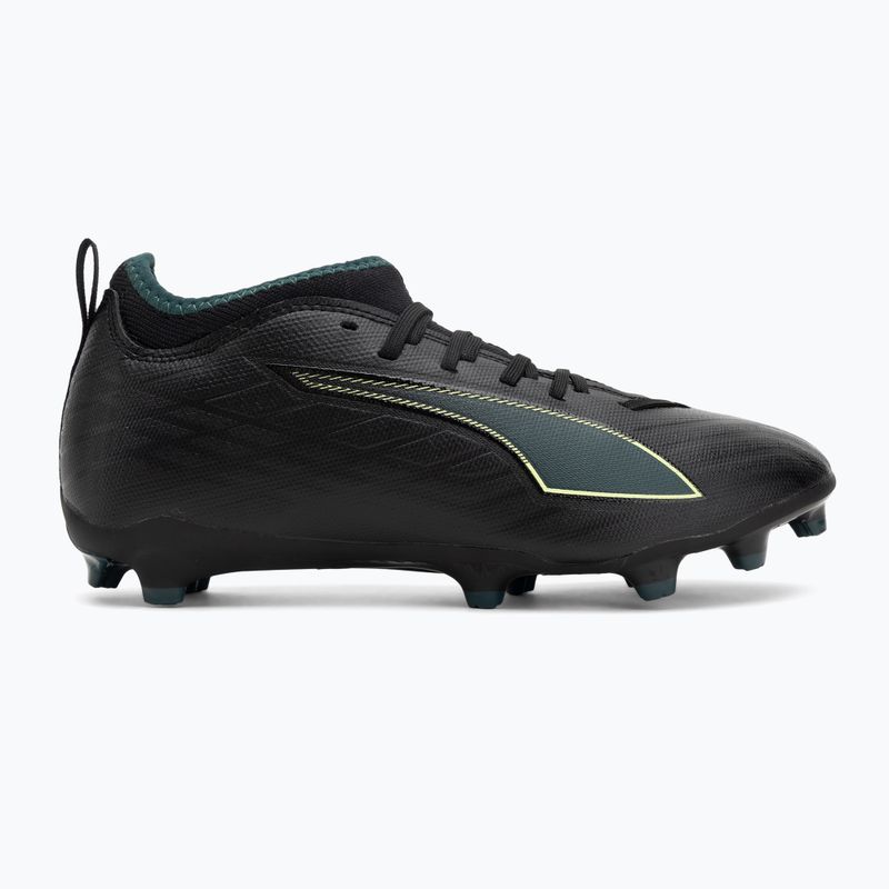 PUMA Ultra 6 Match FG/AG Jr gyermek futballcipő puma fekete/fizzy light/zöld terep 2