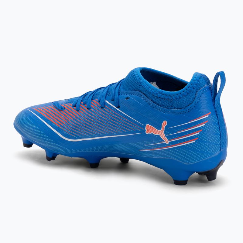 PUMA Ultra 6 Match FG/AG Jr gyermek futballcipő ultra kék/puma fehér/izzó piros 3