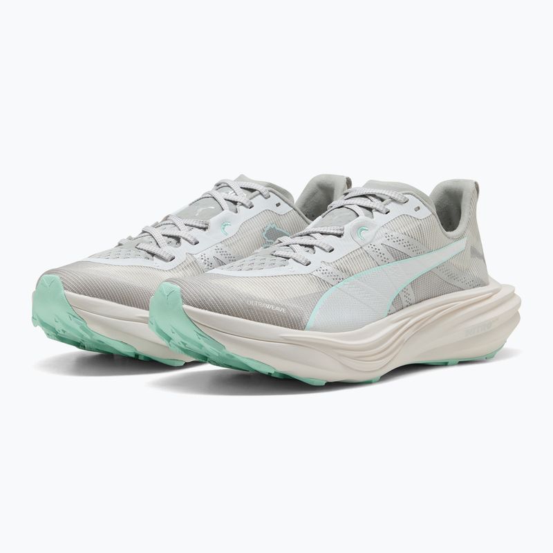 PUMA Deviate Nitro Elite Trail női futócipő tollszürke / menta melt 3