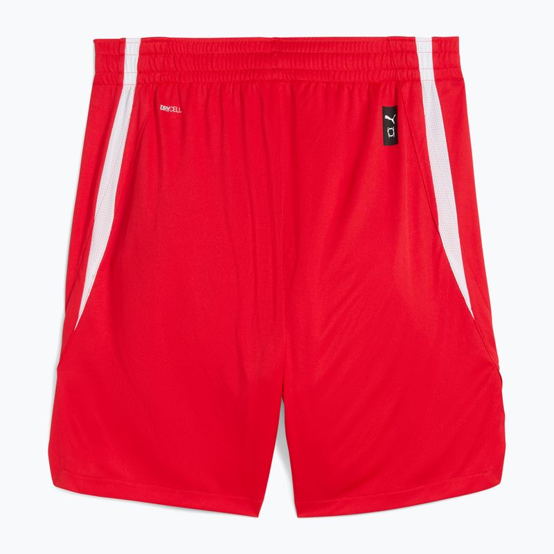 Férfi kosárlabda rövidnadrág PUMA teamJAWS Starter for all time piros 2