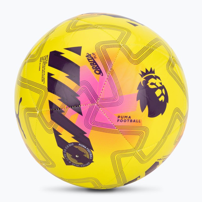 PUMA Orbita Cup PL Lights fluo sárga/multicolor 4-es méretű futballcipő 2