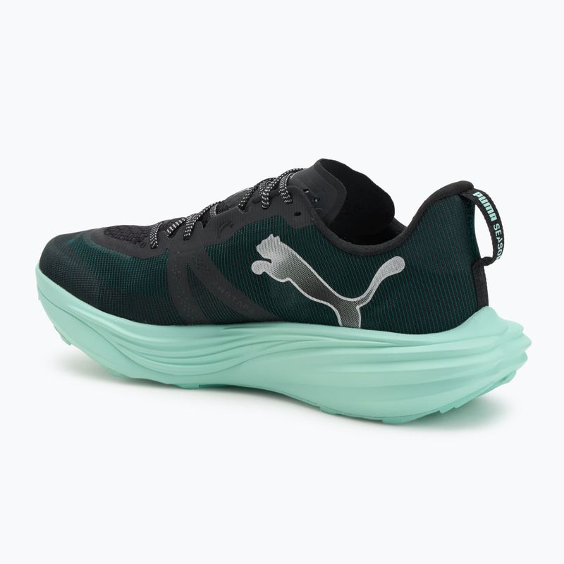 Férfi PUMA Deviate Nitro Elite Trail zöld terep / menta olvadás futócipő 3